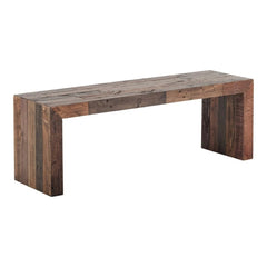 Industrial Brown Vintage Bench Small Light Brown