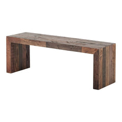 Industrial Brown Vintage Bench Small Light Brown