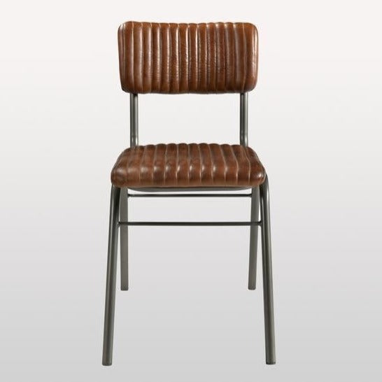 Industrial Hart Chair Leather Seat