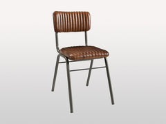 Industrial Hart Chair Leather Seat