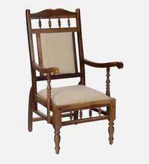 Shanti Surprise  Sheesham Wood Arm Chair In Provincial Teak Finish