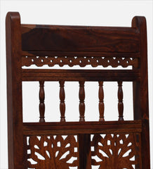 Shanti Surprise Sheesham Wood Dining Chair In Honey Oak Finish (Set Of 2)