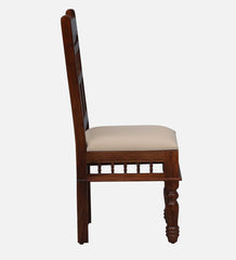 Shanti Surprise Sheesham Wood Dining Chair In Honey Oak Finish (Set Of 2)