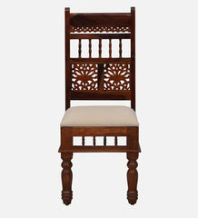 Shanti Surprise Sheesham Wood Dining Chair In Honey Oak Finish (Set Of 2)
