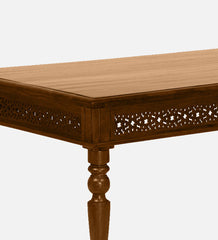 Shanti Surprise Sheesham Wood 6 Seater Dining Table In Scratch Resistant Provincial Teak Finish