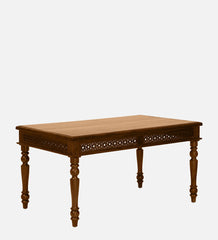 Shanti Surprise Sheesham Wood 6 Seater Dining Table In Scratch Resistant Provincial Teak Finish