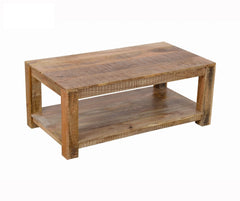 AVALON INDIAN WOODEN ZEN MANGO RUSTIC COFFEE TABLE