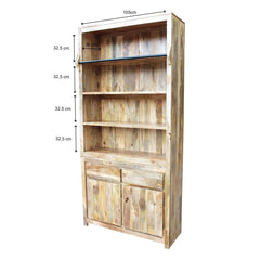 AVALON INDIAN WOODEN ZEN MANGO BOOKSHELF