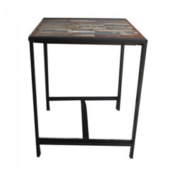 French Industrial Reclaimed Wood Bar Setting