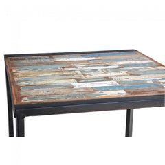 French Industrial Reclaimed Wood Bar Setting