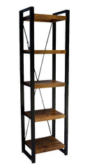 Industrial Bookcase in metal and wood