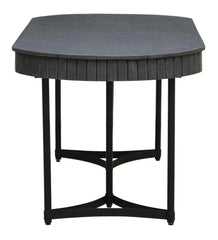 Kraft Bazaar Oval Grey Dining Table Set