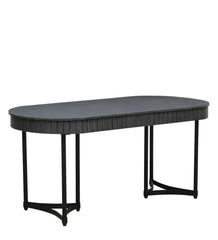 Kraft Bazaar Oval Grey Dining Table Set