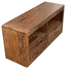 MADE TO ORDER Indian Solid Wood TV Unit Natural 120x40x55 cm