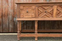 Hand Carved Solid wood Hall Side Table Console Table 140 cm