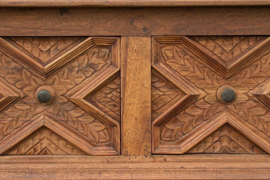 Hand Carved Solid wood Hall Side Table Console Table 140 cm