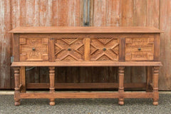 Hand Carved Solid wood Hall Side Table Console Table 140 cm