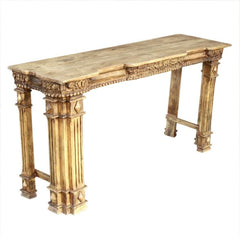 Indian old door Hall Table Rustic