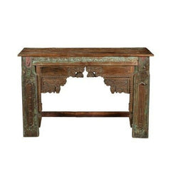 Antique Hand carved Solid wood Hall Table Brown 1.3M