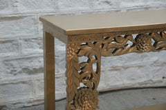 Antique Indian Hand Carved Hall Side Table