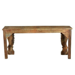 Antique Hand carved Solid wood Hall Table Brown 1.7M