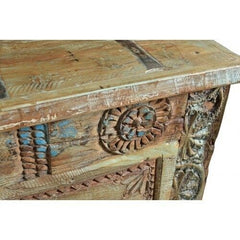 Copy of Mehrab Carved Solid wood Hall Table Brown