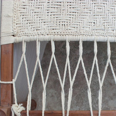 Indian Solid Wood Charpai Khat Manjhi Woven Charpoy Daybed Hand Woven White L