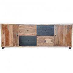 Vivid Colour Modern Solid Wood X Large Sideboard B 240x45x88cm