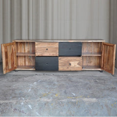 Vivid Colour Modern Solid Wood X Large Sideboard B 240x45x88cm