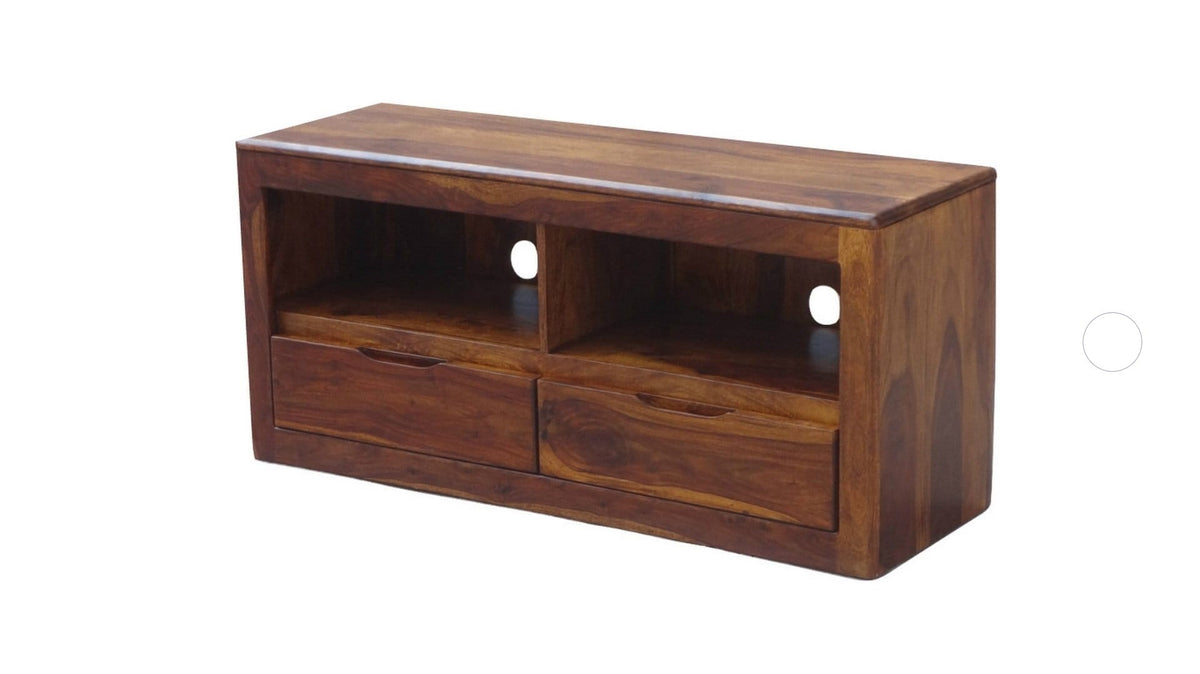 MADE TO ORDER Indian Wooden TV Unit Honey Brown 120x40x55 cm