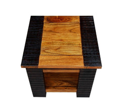 MADE TO ORDER Indian Lyon Wooden Lamp Table 50x50x45 cm