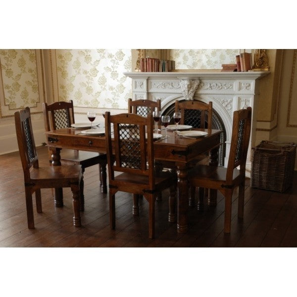 Takat 6 seater 150 x 90cm dining setting with 6 chairs