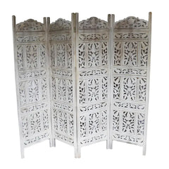 Dynasty Handmade Indian Furniture Solid Hard Wood Partition Screen