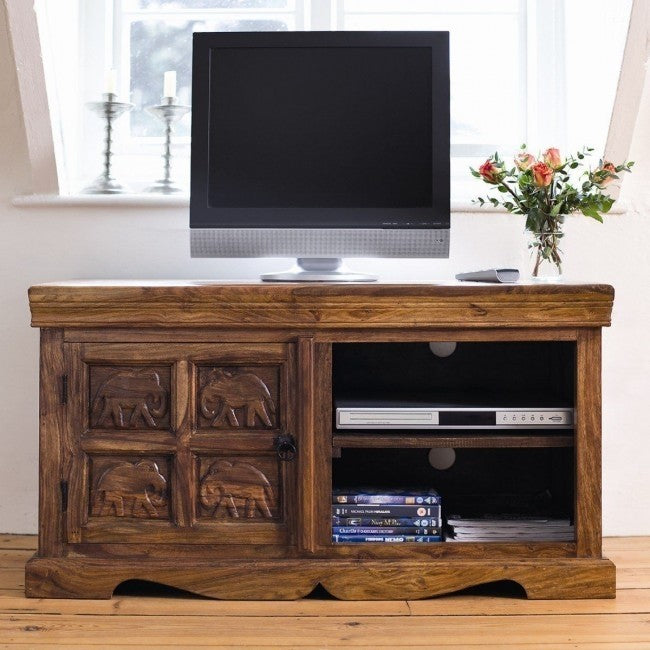 Elephant Design Indian solidwood TV Stand