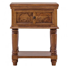 Elephant Design Indian Small solidwood Side Table