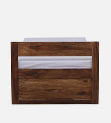 Sheesham Wood Single Bed in Scratch Resistant Provincial Teak Finish With Box Storage