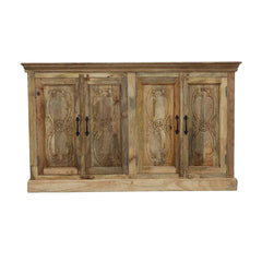 Floral Carved Solid wooden Sideboard