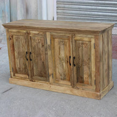 Floral Carved Solid wooden Sideboard