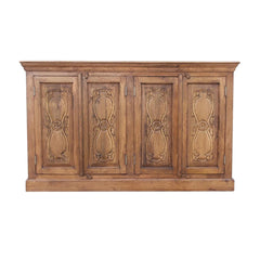 Floral Carved Solid wooden Sideboard