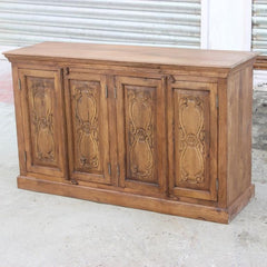 Floral Carved Solid wooden Sideboard