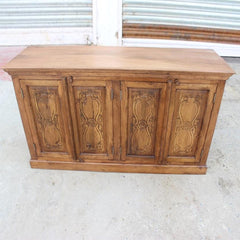 Floral Carved Solid wooden Sideboard