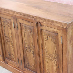 Floral Carved Solid wooden Sideboard