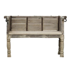 Heritage Heirlooms Reclaimed Handmade Carved Wooden Sofa Daybed