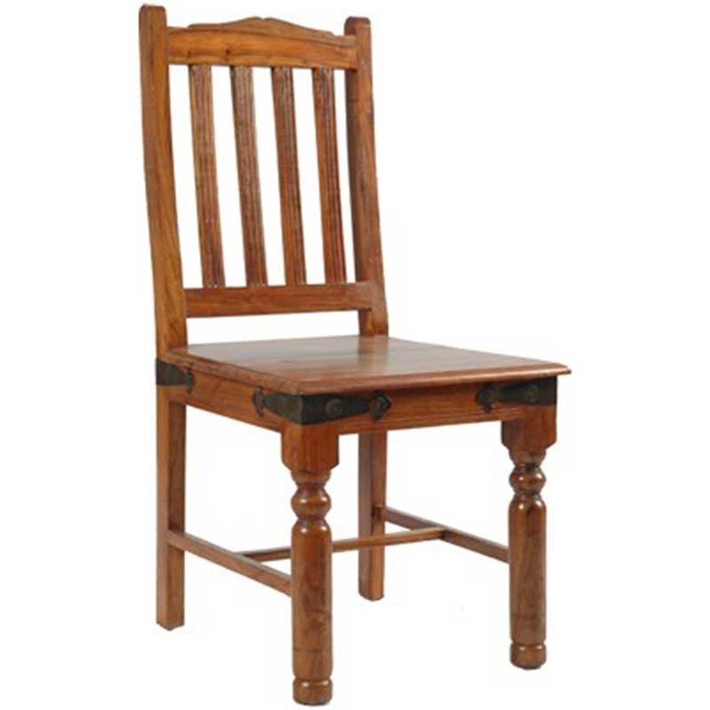 Takat Metal Jali Natural Solid Wood Range Fanti Chair