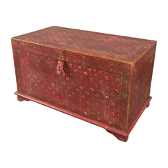 Pandora Hand Painted Indian Solid Wood Storage Trunk Box