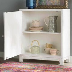 Hand Carved Solid wood Sideboard Buffet White