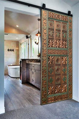 Hand Carved Solid Hard Wood Sliding Hinged Mexican Doors