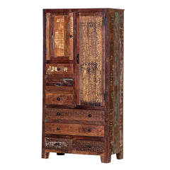 Rustica Solid Wooden Reclaimed Wardrobe Armoire