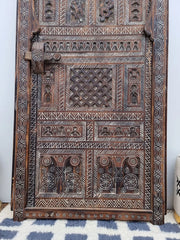 Handmade Vintage Old Artwork Moroccan Carved Door