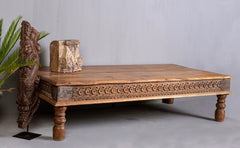 Hand carved Furniture Reclaimed Teak Wood Coffee Table